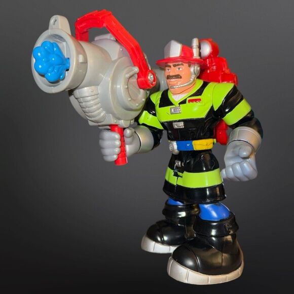 2001 Vintage Fisher Price Rescue Hero’s Fireman Billy Blaze - Picture 5 of 5